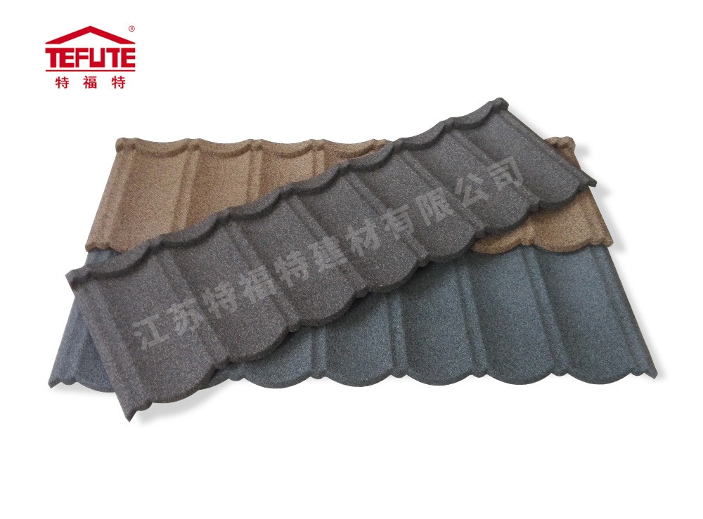 圓弧型彩石金屬瓦